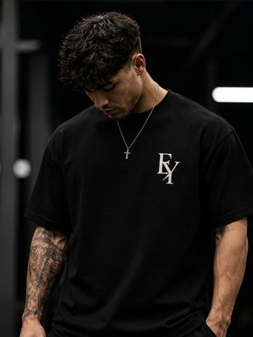 ESTRY “FOUNDATION” TEE — BLACK 001